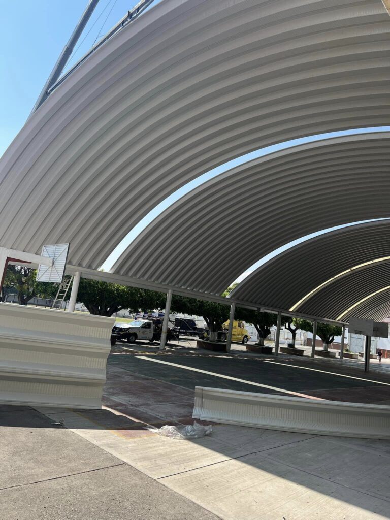 techos curvos sin estructura